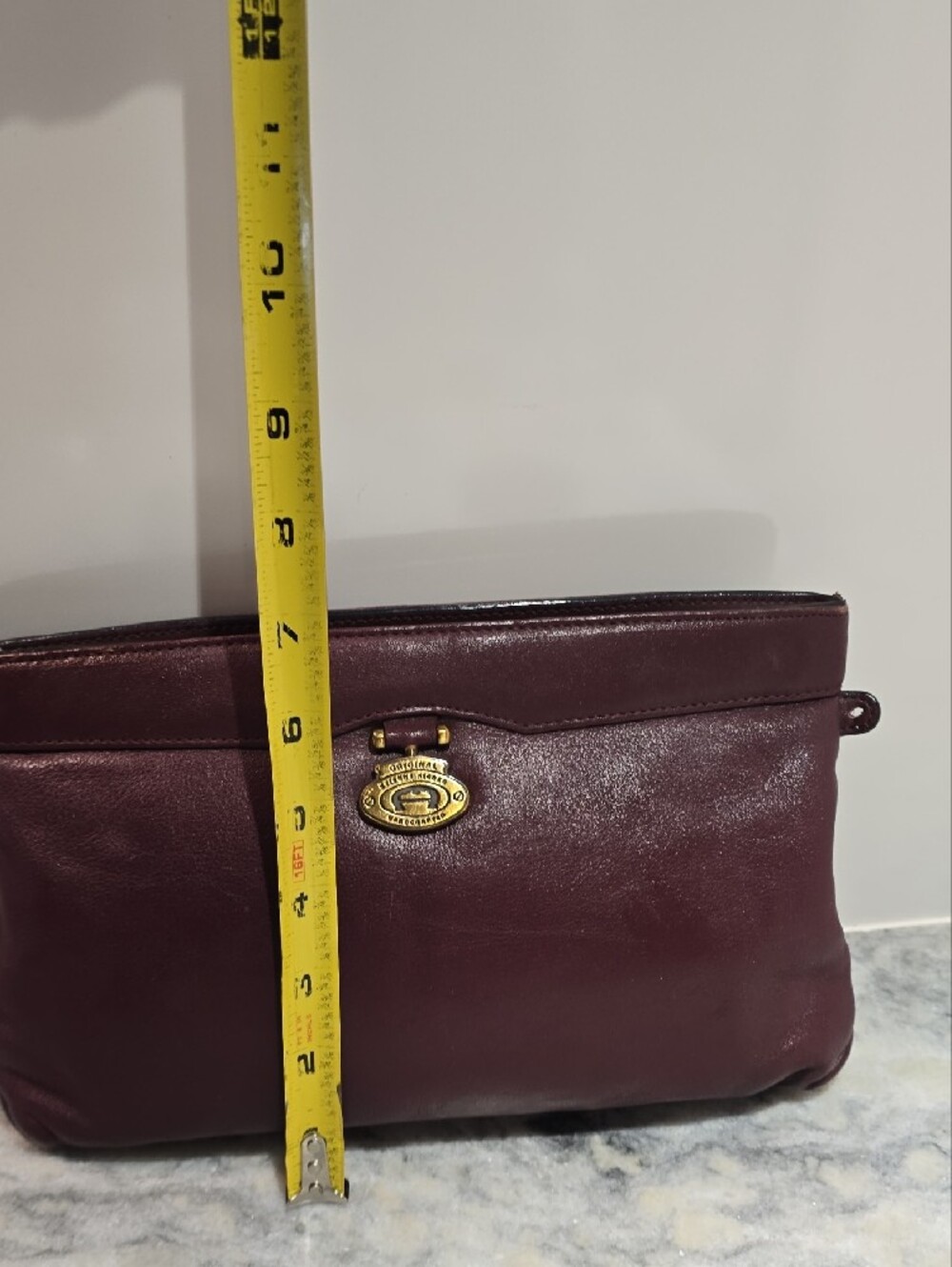 Vintage Etienne Aigner Plum Leather Bag - Picture 3 of 15